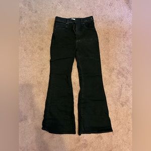 Abercrombie black flare jeans